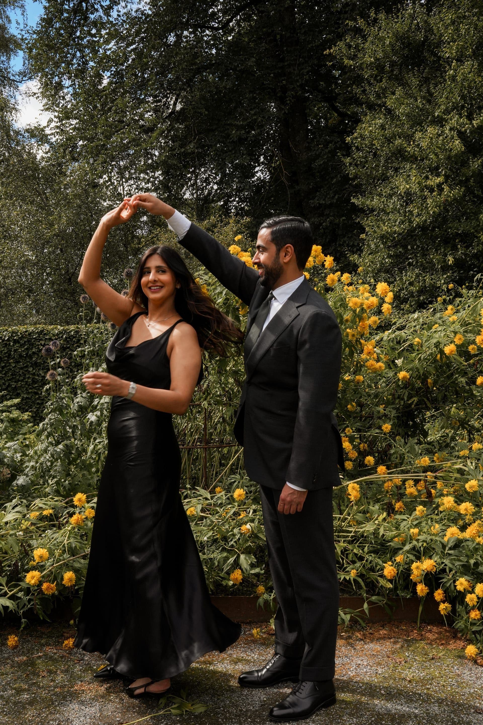 Wedding couple in garden — TMV by Toheed